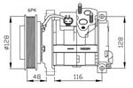 FC2113 Compressor, air conditioning 05005440AA 05005441AA CHRYSLER VOYAGER I 2000-